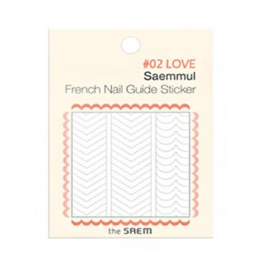 The Saem Saemmul Frenchnail Guide Sticker 02.Love