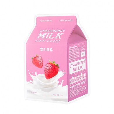A'PIEU Strawberry Brightening Milk One Pack