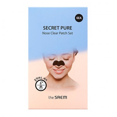 The Saem Secret Pure Nose Clear Patch Set Набор пластырей для носа от черных точек, 8шт.