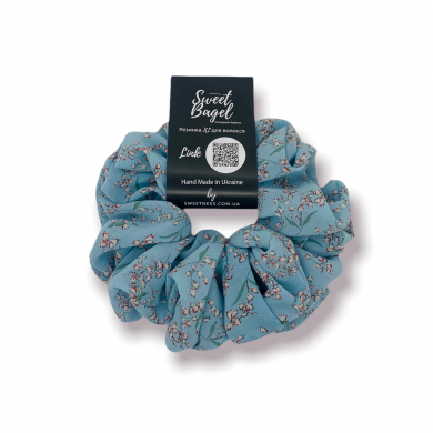 SWEET BAGEL XL Chiffon Scrunchie For Hair Spring Flowers