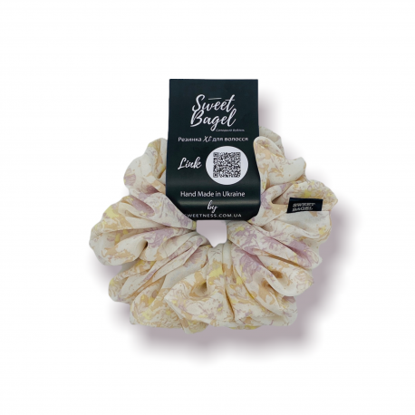 SWEET BAGEL XL Scrunchie For Hair Marshmallow