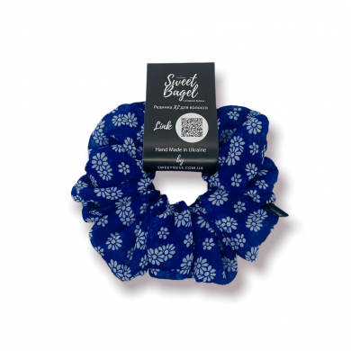 SWEET BAGEL XL Chiffon Scrunchie For Hair Daisies in the Night