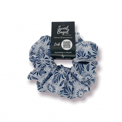SWEET BAGEL XL Chiffon Scrunchie For Hair Blue Chamomile
