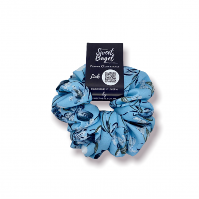 SWEET BAGEL XL Scrunchie For Hair Blue Valley