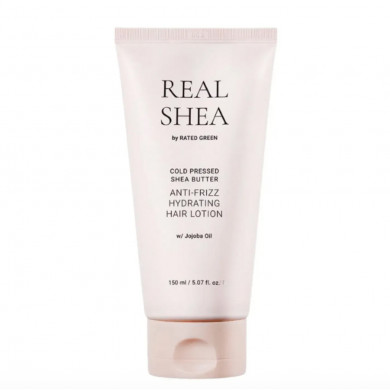 Rated Green Real Shea Cold Pressed Shea Butter Anti-frizz Hydrating Hair Lotion