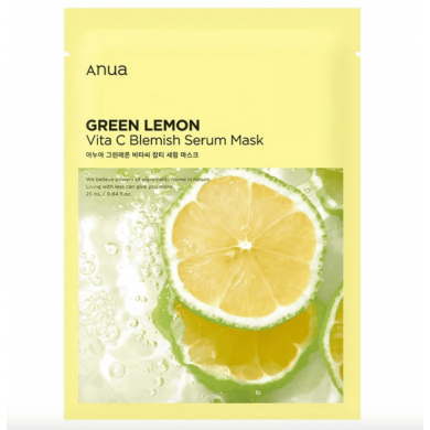ANUA Green Lemon Vita C Blemish Serum Mask
