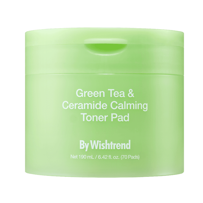 BY WISHTREND Green Tea & Ceramide Calming Toner Pad