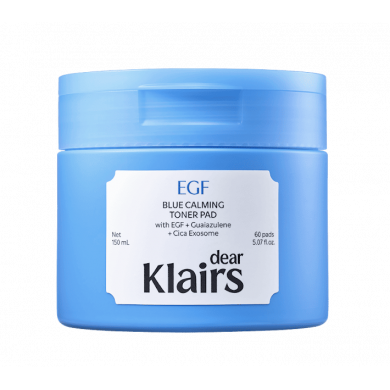 Dear Klairs EGF Blue Calming Toner Pad