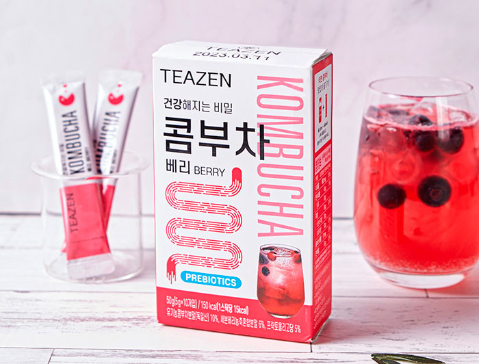TEAZEN Kombucha Berry Быстрорастворимый чай комбуча со вкусом ягод фото 1 / Sweetness