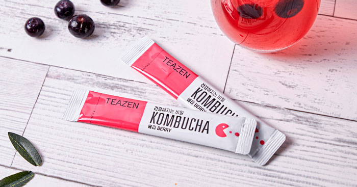 TEAZEN Kombucha Berry Быстрорастворимый чай комбуча со вкусом ягод фото 2 / Sweetness