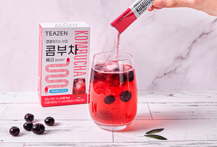 TEAZEN Kombucha Berry Быстрорастворимый чай комбуча со вкусом ягод фото 3 / Sweetness