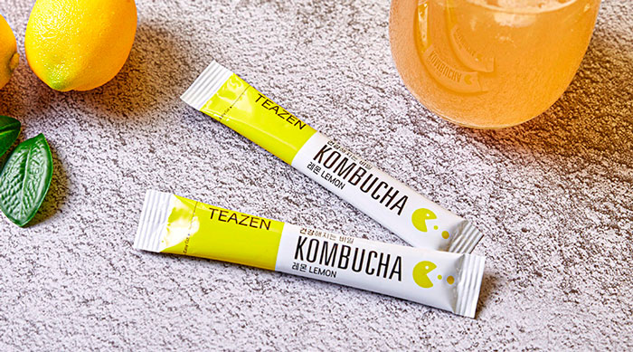TEAZEN Kombucha Lemon Быстрорастворимый чай комбуча со вкусом лимона фото 2 / Sweetness