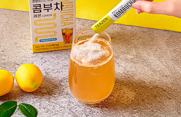 TEAZEN Kombucha Lemon Быстрорастворимый чай комбуча со вкусом лимона фото 3 / Sweetness