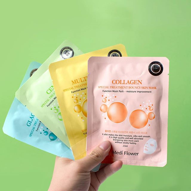 Тканинна маска з колагеном Medi Flower Special Treatment Bouncy Mask Pack (Collagen) фото / Sweetness