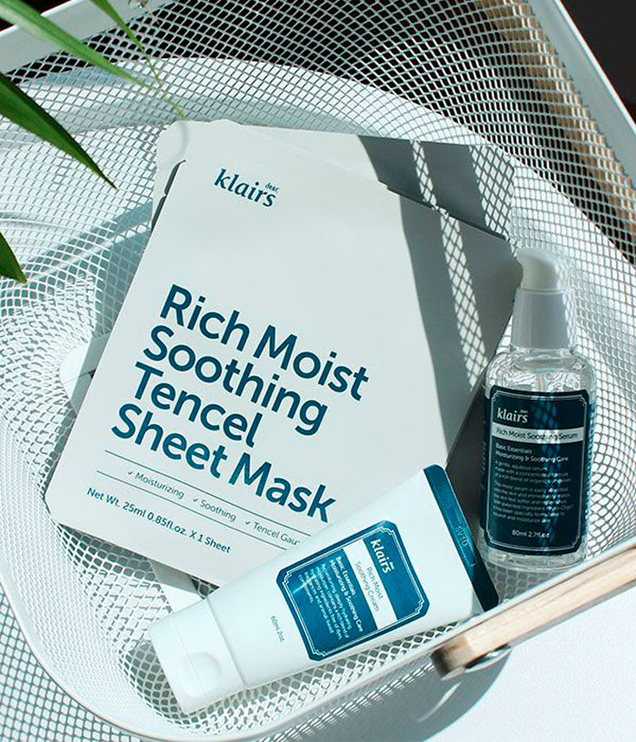 Dear Klairs Rich Moist Soothing Tencel Sheet Mask Восстанавливающая тканевая маска с 5 видами керамидов фото 1 / Sweetness
