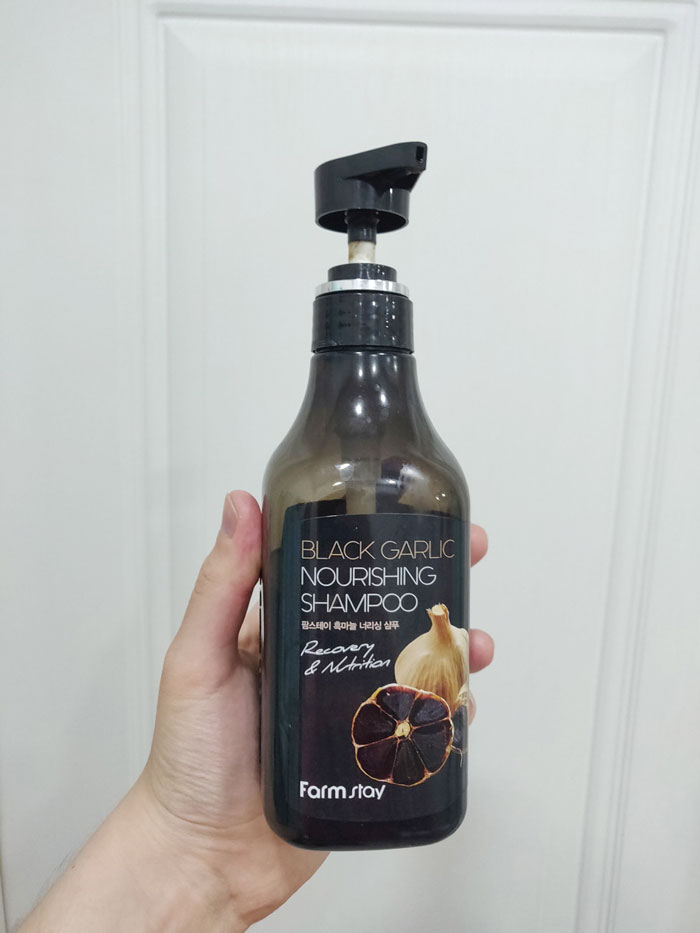 Farmstay Black Garlic Nourishing Shampoo Восстанавливающий и укрепляющий шампунь с экстрактом черного чеснока фото 2 / Sweetness