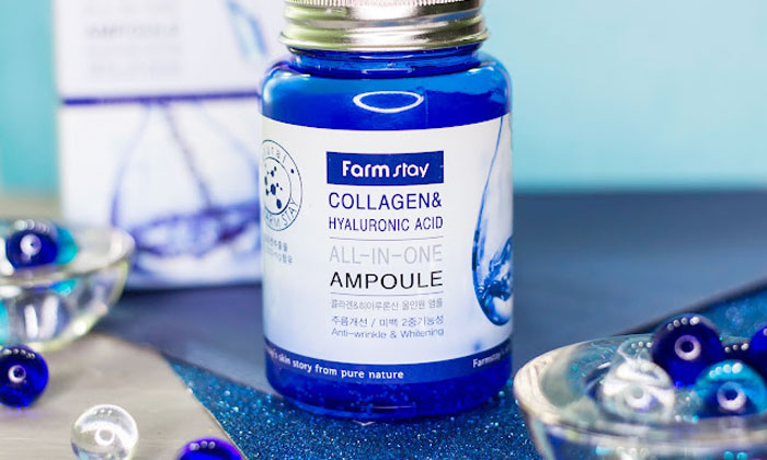 Ампульная сыворотка с коллагеном и гиалуроновой кислотой FarmStay Collagen Hyaluronic Acid All-in-One Ampoule фото 1 / Sweetness