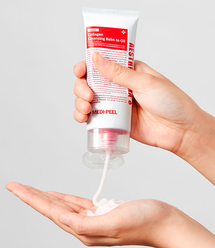 Medi-Peel Red Lacto Collagen Cleansing Balm to Oil Гидрофильный бальзам с пробиотиками и коллагеном фото 5 / Sweetness