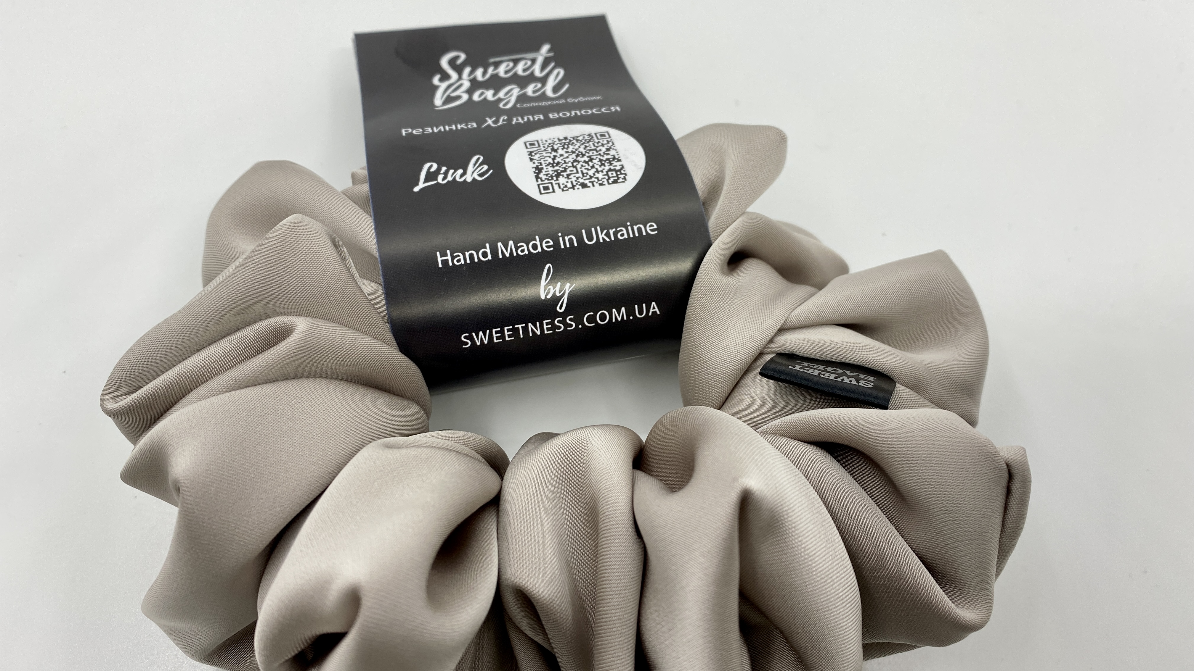 SWEET BAGEL XL Scrunchie For Hair Graphite