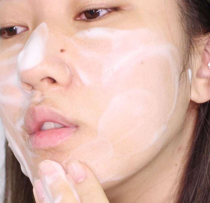 The Saem Derma Plan Green Bubble Foam Cleanser Пенка-мусс для умывания чувствительной кожи фото 5 / Sweetness